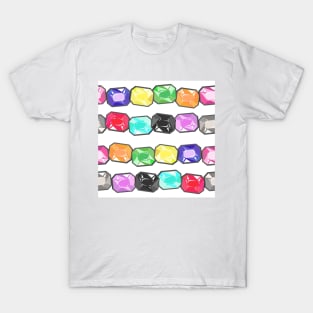 Cristal Colored Vector Background Pattern Seamless T-Shirt